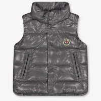 Moncler Bernard Baby Jongens Bodywarmer In Grijs