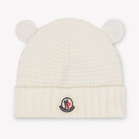 Moncler Baby Unisex Hat In OffWhite
