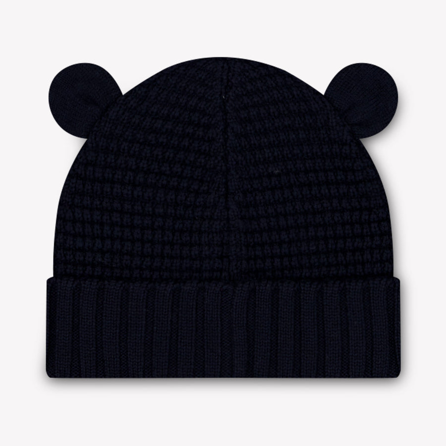 Moncler Baby Unisex Hat In Navy