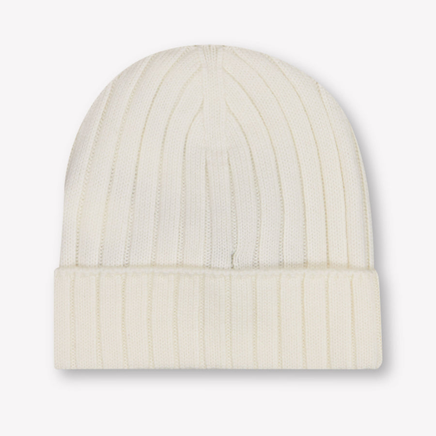 Moncler Baby Unisex Hat In OffWhite