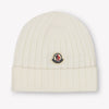 Moncler Baby Unisex Muts In Off White