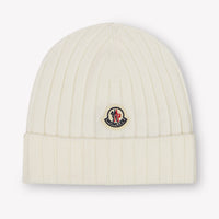 Moncler Baby Unisex Muts In Off White