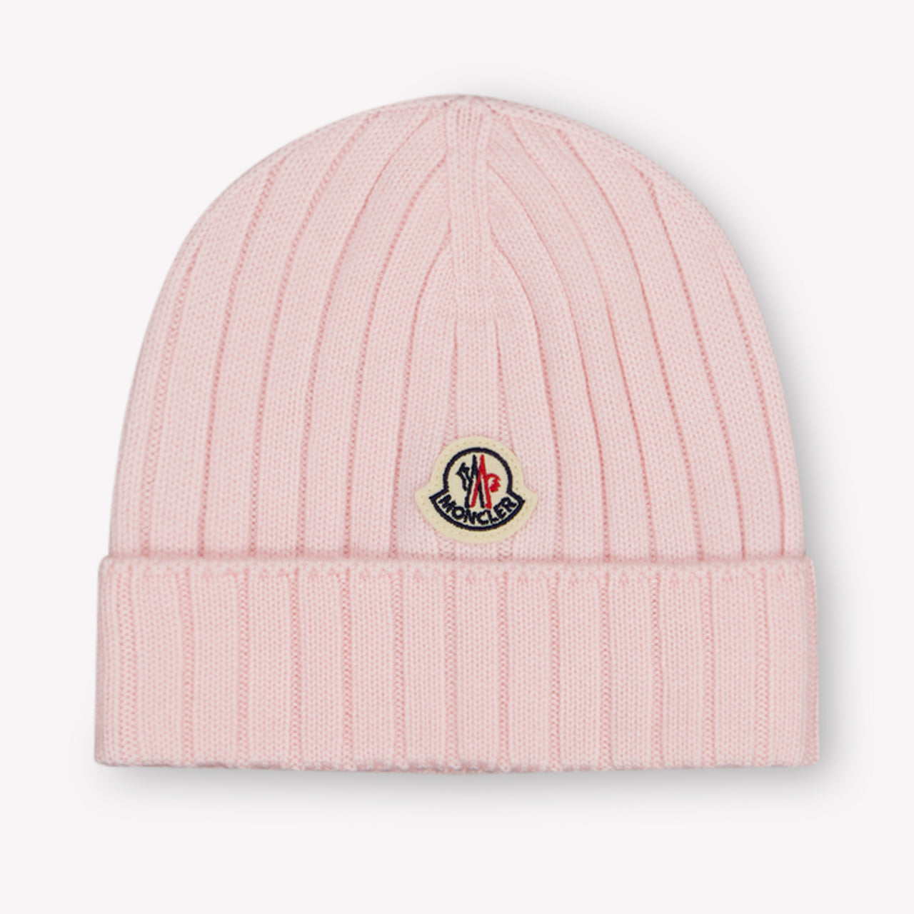 Moncler Baby Unisex Hat In Light Pink