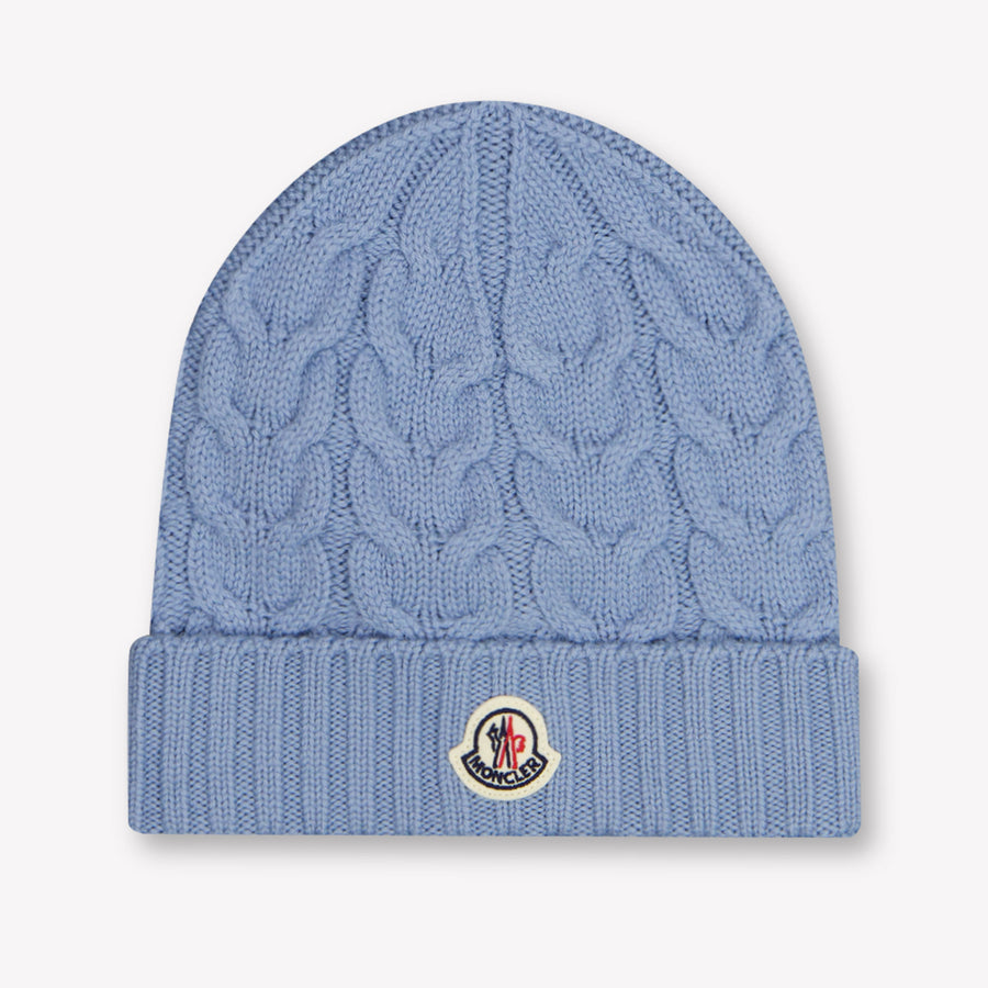 Moncler Kinder Jongens Muts In Licht Blauw