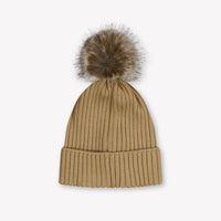 Moncler Kids Girls Hat In Beige