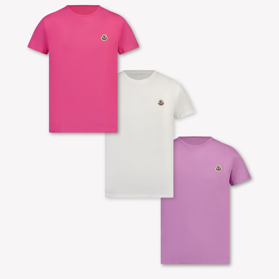 Moncler Kids Girls T-Shirt In Pink
