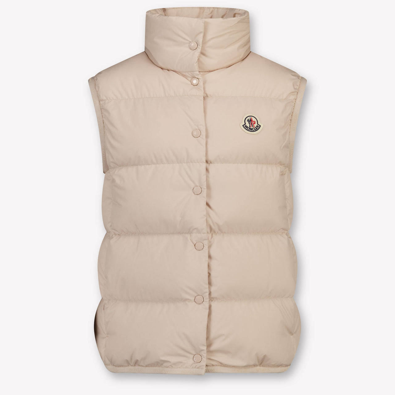Moncler Badia Kids Girls Bodywarmer In Beige