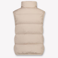 Moncler Badia Kids Girls Bodywarmer In Beige