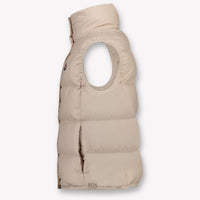 Moncler Badia Kids Girls Bodywarmer In Beige