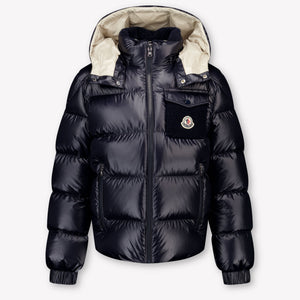 Moncler Yule Boys Winter Jacket in Navy