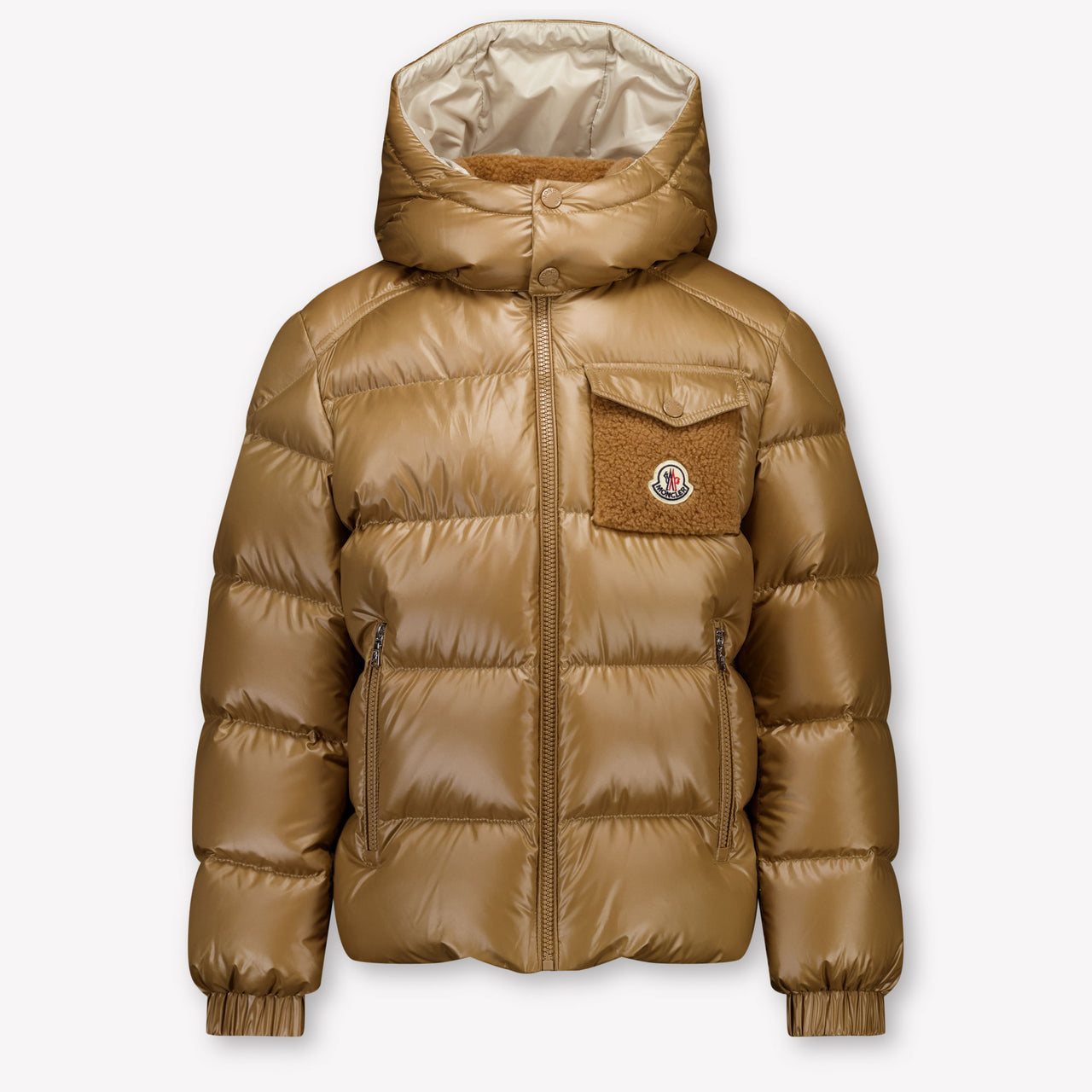 Moncler Yule Kids Boys Jackets In Beige