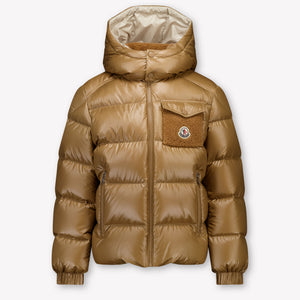 Moncler Yule Kids Boys Jackets In Beige