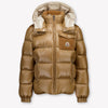 Moncler Yule Kinder Jongens Winterjas In Beige