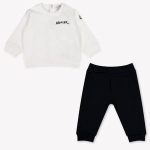 Moncler Baby Jongens Joggingpak In Wit