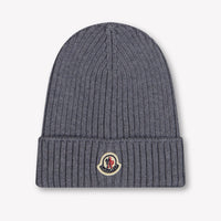 Moncler Kids Boys Hat In Gray