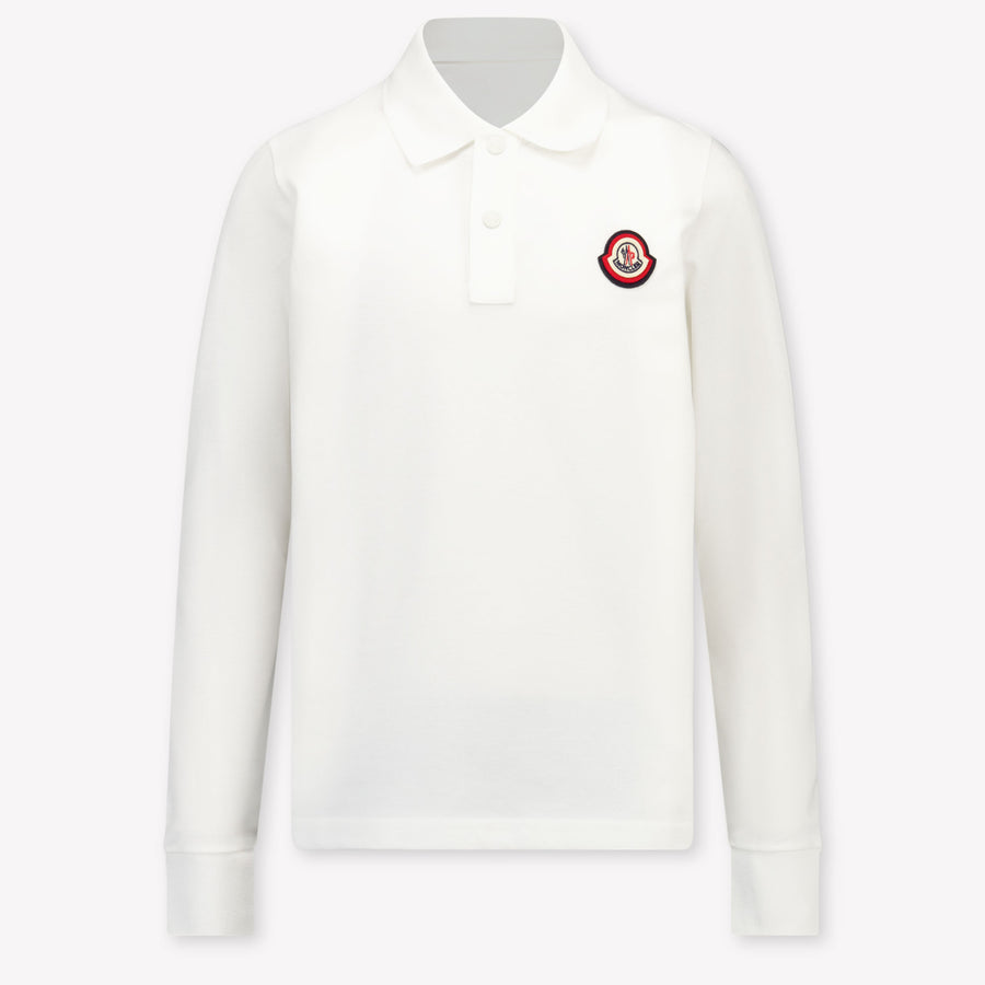 Moncler Kinder Jongens Polo In Wit