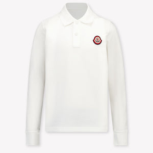 Moncler Kinder Jongens Polo In Wit