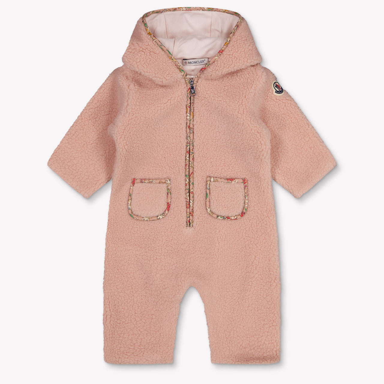 Moncler Baby Girls Playsuit In Light Pink