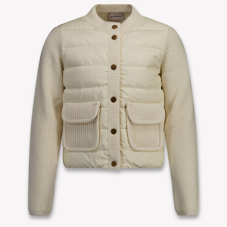 Moncler Kinder Meisjes Vest In Off White