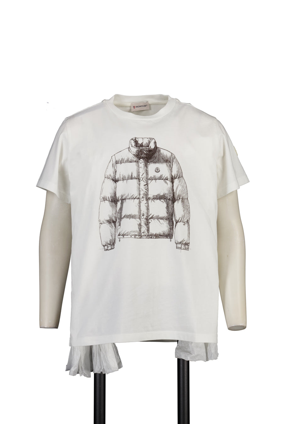 Moncler Kinder Jongens T-Shirt In Wit