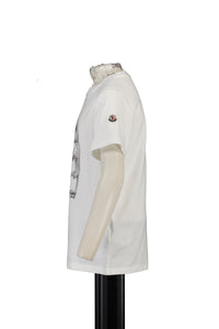 Moncler Kinder Jongens T-Shirt In Wit