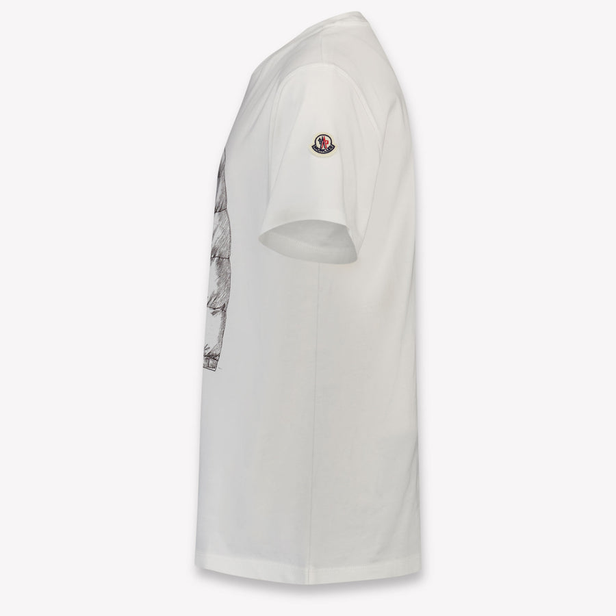 Moncler Kinder Jongens T-Shirt In Wit