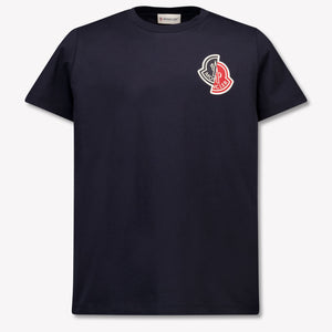 Moncler Kinder Jongens T-Shirt In Navy