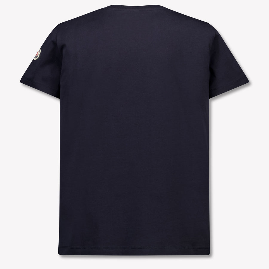 Moncler Kinder Jongens T-Shirt In Navy