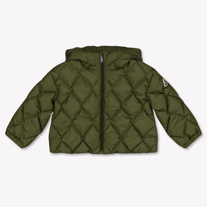 Moncler Ava Baby Girls Jackets In Dark Green