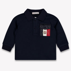 Moncler Baby Jongens Polo In Navy