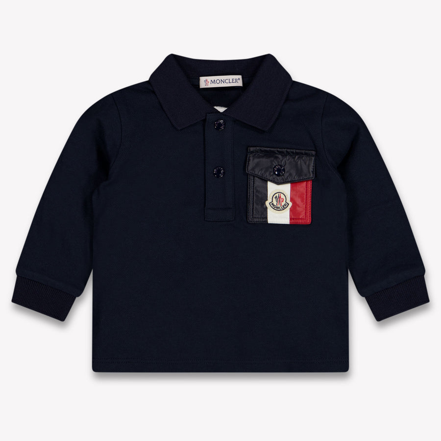 Moncler Baby Jongens Polo In Navy