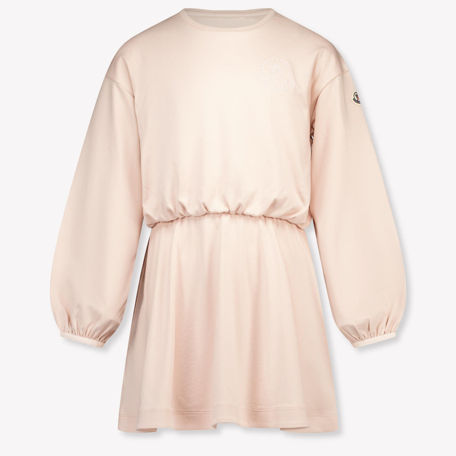 Moncler Kids Girls Dress In Light Pink