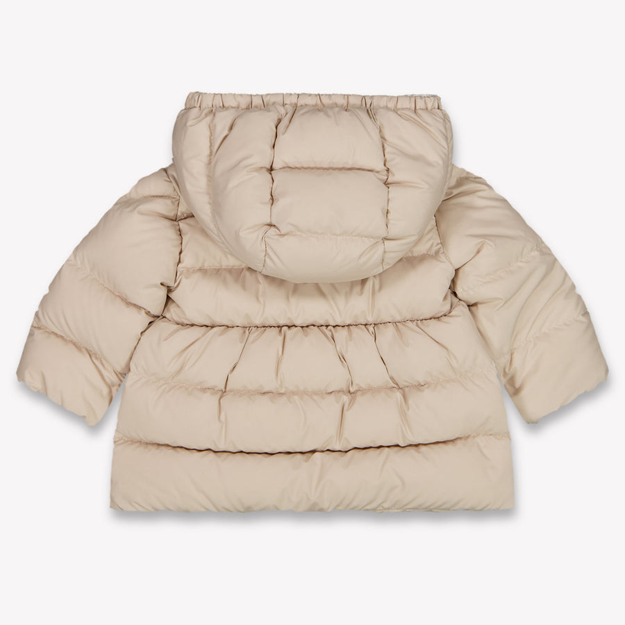 Moncler Charlotte Baby Meisjes Winterjas In Licht Beige