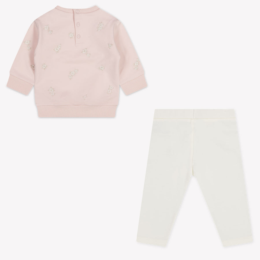 Moncler Baby Meisjes Joggingpak In Licht Roze