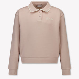 Moncler Kids Girls Sweater In Light Pink