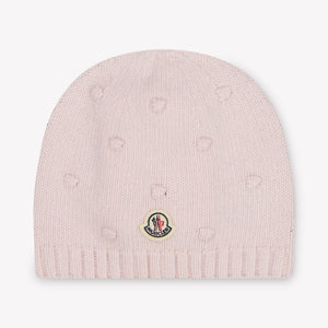 Moncler Baby Girls Hat In Light Pink