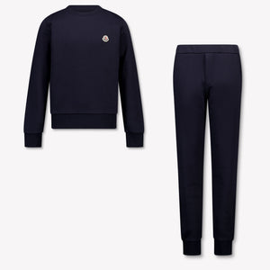Moncler Boys Tracksuit in Navy