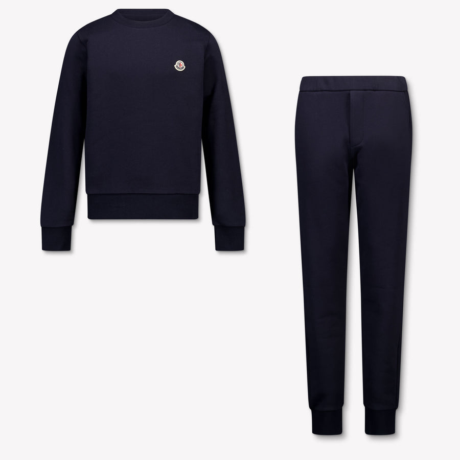 Moncler Boys Tracksuit in Navy