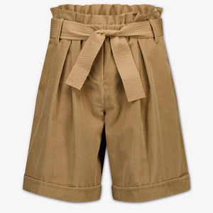 Moncler Kids Girls Shorts In Beige