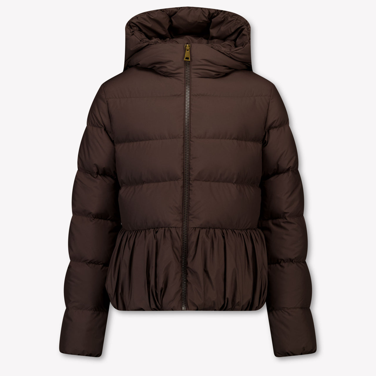 Moncler Elizaveta Kinder Meisjes Winterjas In Donker Bruin