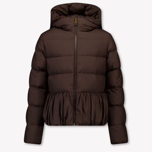 Moncler Elizaveta Kinder Meisjes Winterjas In Donker Bruin