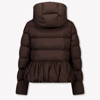 Moncler Elizaveta Kinder Meisjes Winterjas In Donker Bruin