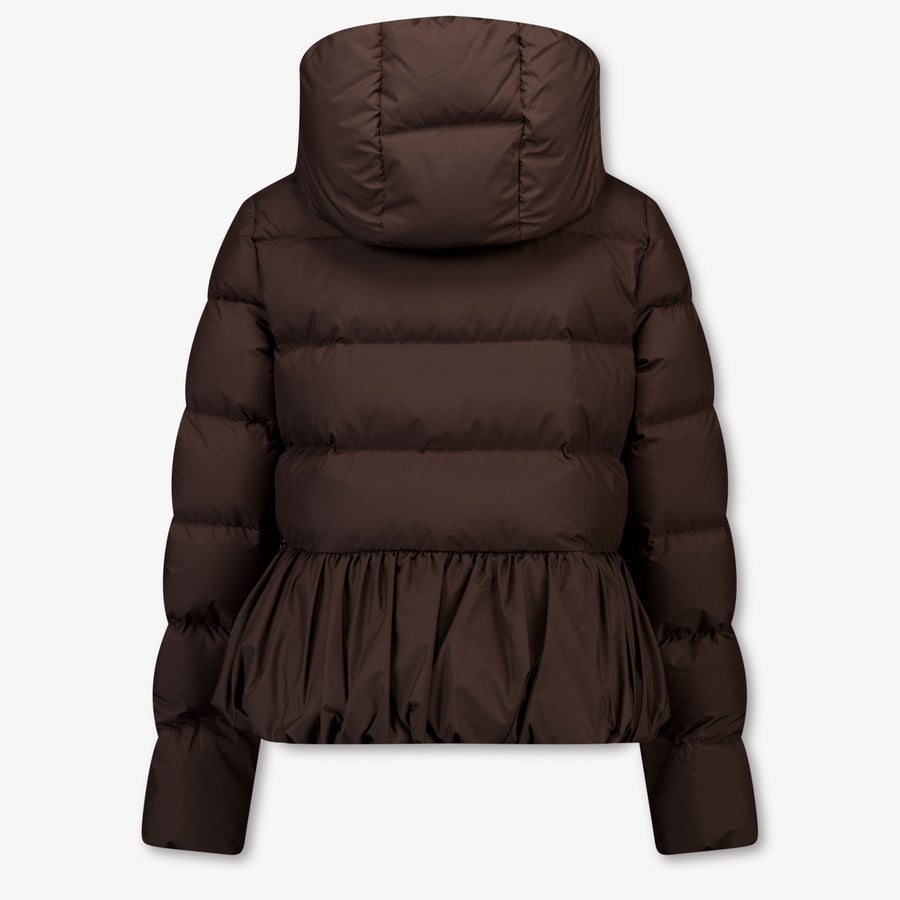 Moncler Elizaveta Kinder Meisjes Winterjas In Donker Bruin