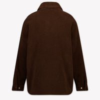 Moncler Kids Unisex Cardigan In Dark Brown