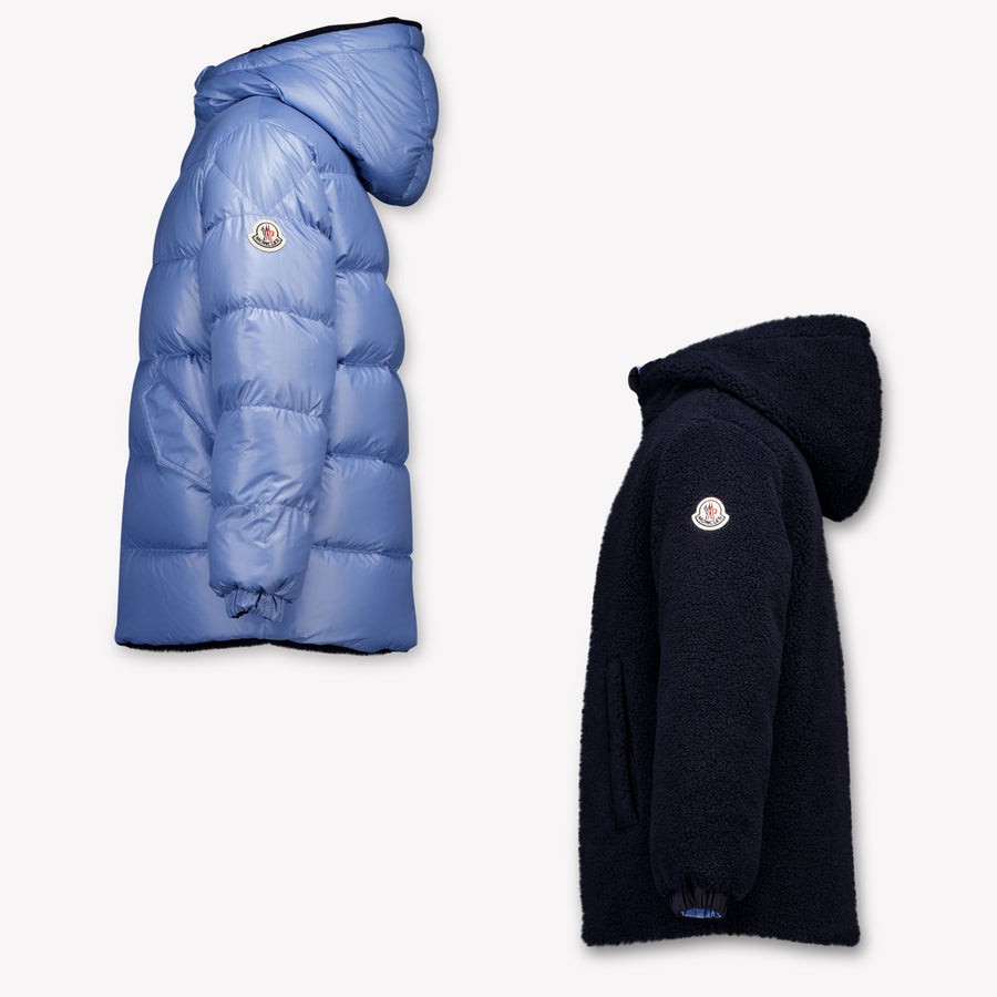 Moncler Varando Kinder Jongens Winterjas In Licht Blauw