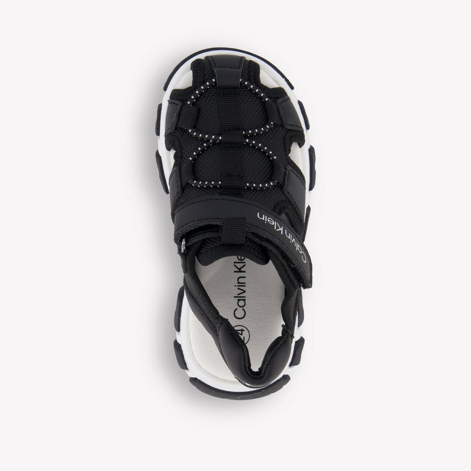Calvin Klein Boys Sandals In Black