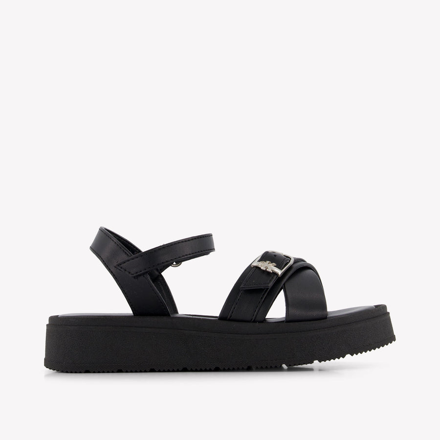 Calvin Klein Girls Sandals In Black