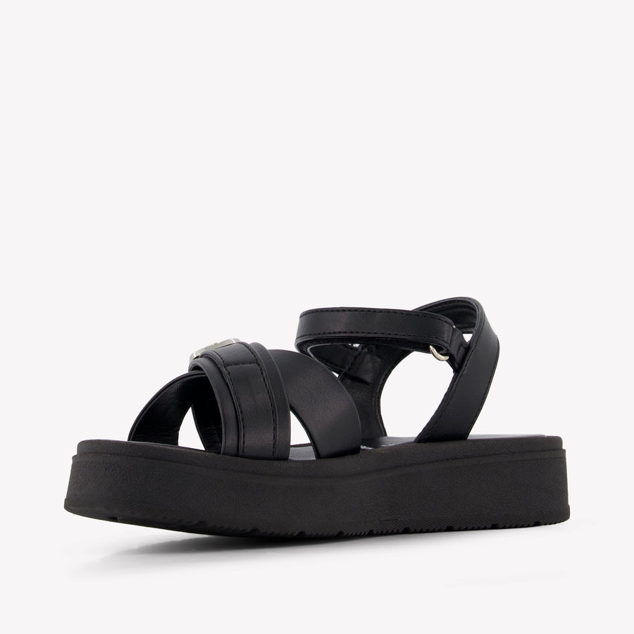 Calvin Klein Girls Sandals In Black