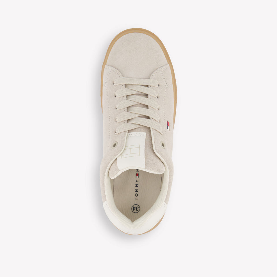 Tommy Hilfiger Unisex Sneakers In Beige