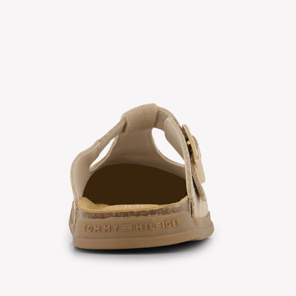 Tommy Hilfiger Girls Flipflops In Beige